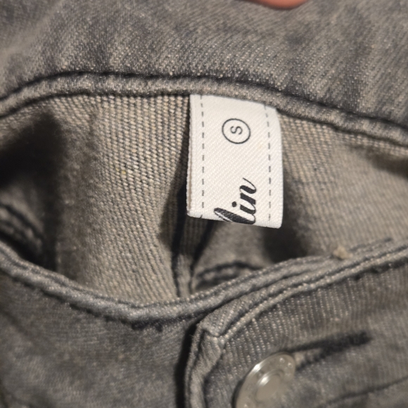 Denim - Gray Unisex Straight Legged Jeans